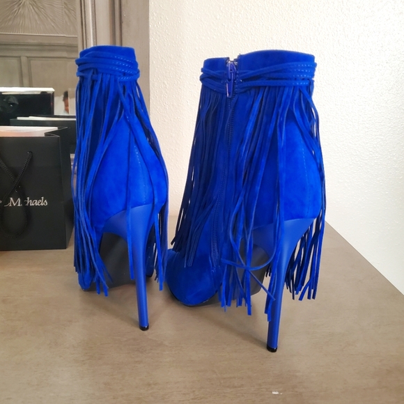 Royal Blue Boots - Picture 3 of 5